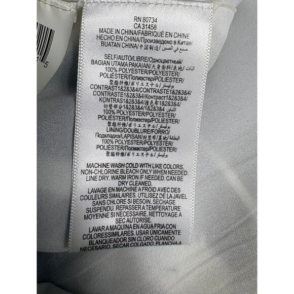 BCBG MaxAzria Raquel Asymmetrical Dress Black & White Size 4 - Picture 7 of 10